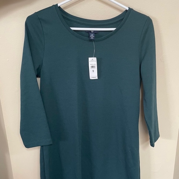 BNWT - GAP Dark Green T Shirt Dress - Picture 2 of 2
